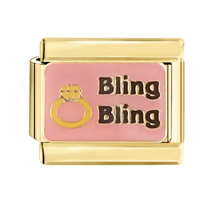 Wholesale Italian Charm Bracelet 9mm DIY Splicing Removable  Stainless Steel Composable Bracelet