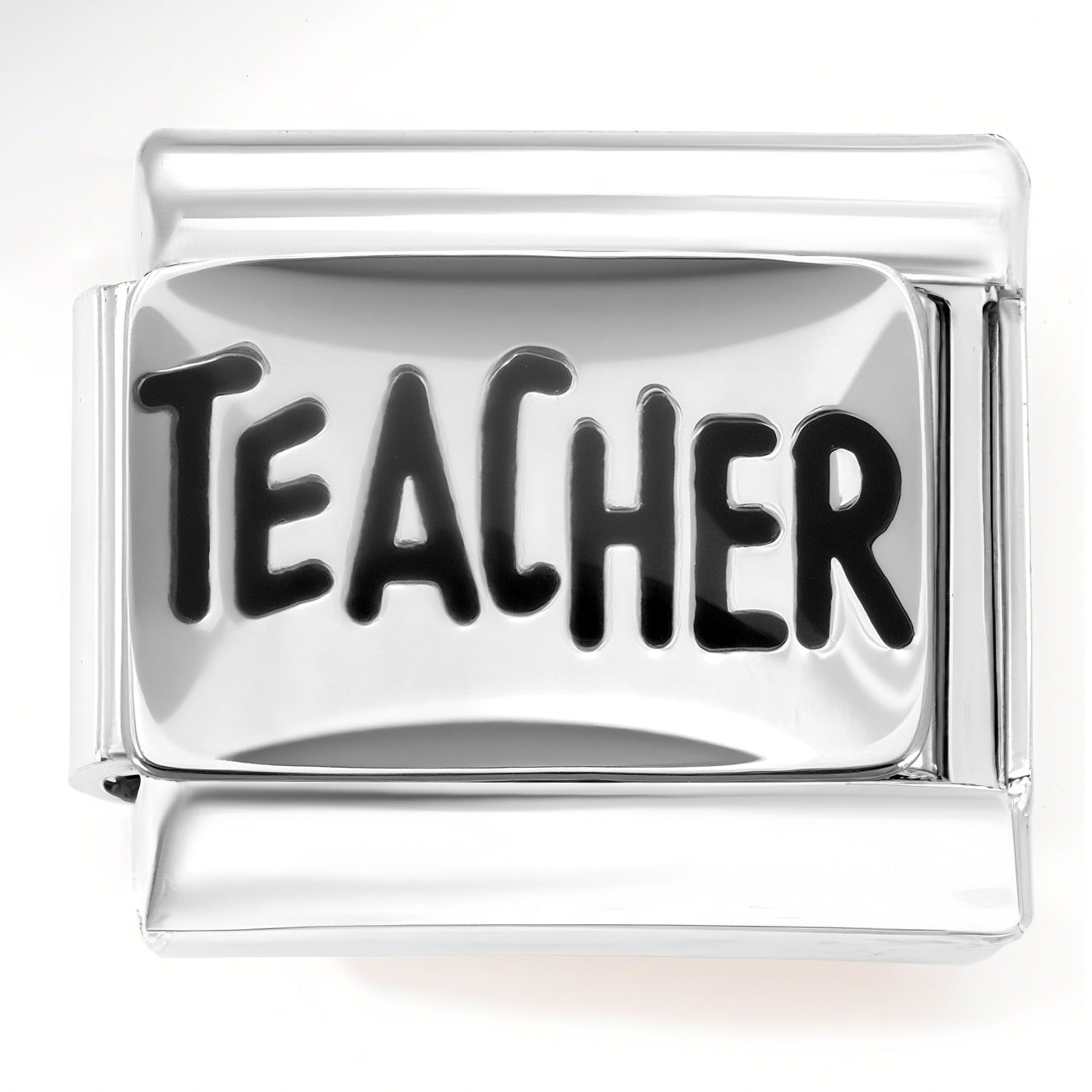 Wholesale 9mm Italian Charm Starter Bracelets DIY square Single Section Creative Stainless Steel Composable Bracelet