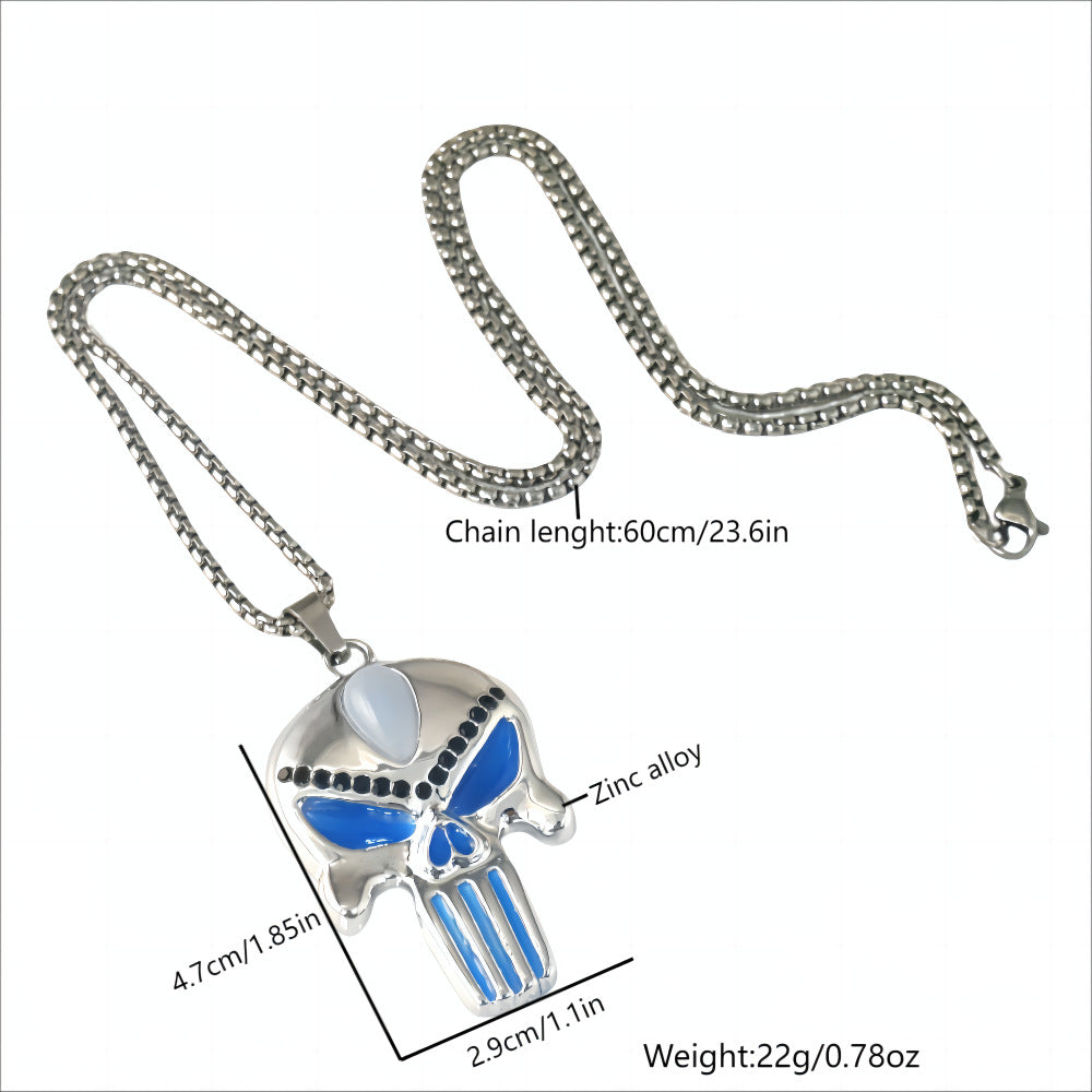Wholesale  Alloy Skull Luminous Pendant