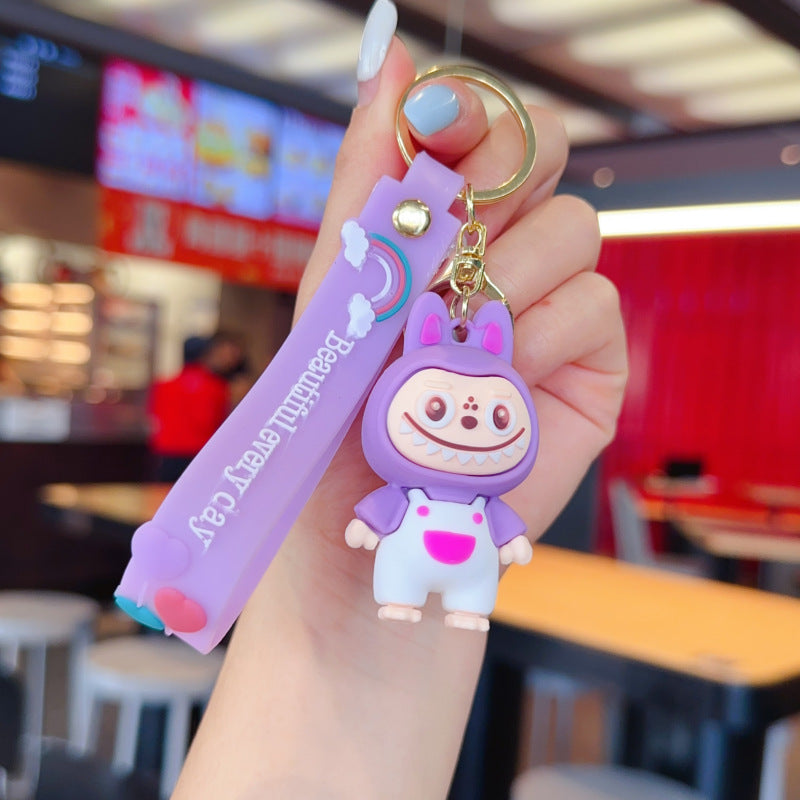 Wholesale Cute cartoon silicone keychain