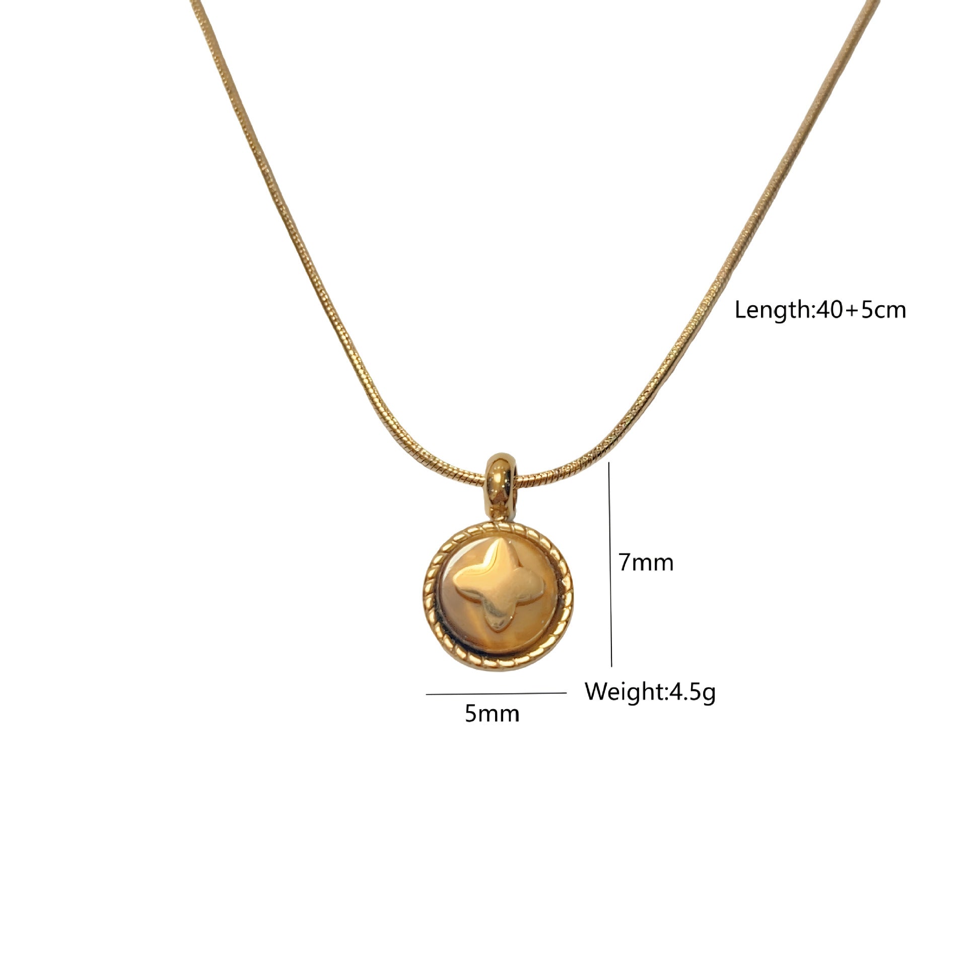 Wholesale Stainless Steel  Gold Sunflower Yellow Tiger Stone Necklace