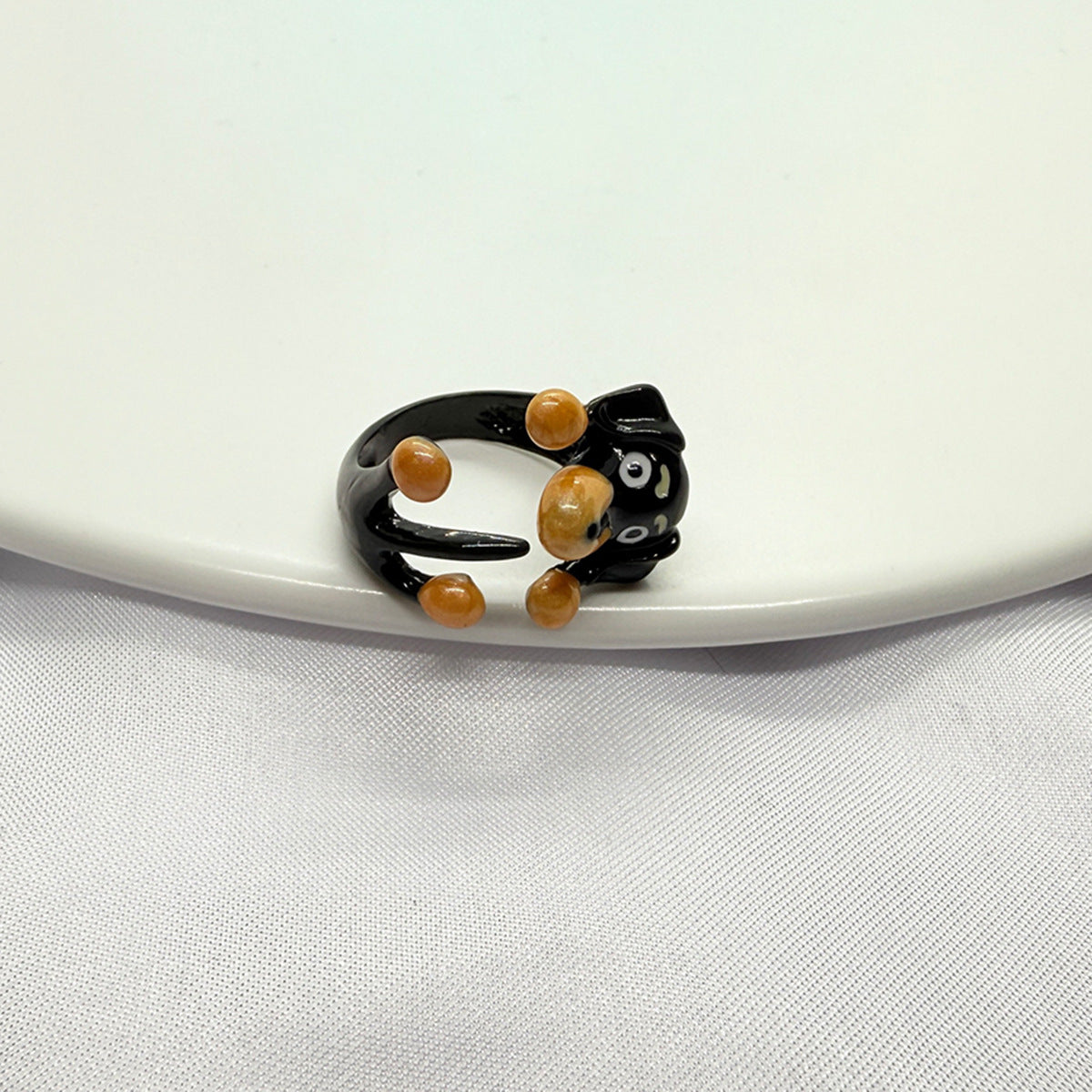 Wholesale Color Cute Ugly Cute Cartoon Puppy Ring