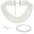Wholesale Three-layer glass pearl necklace bracelet earrings suit