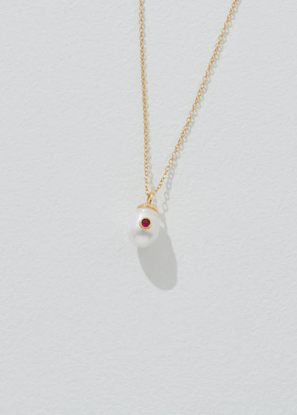 Wholesale Pearl Pendant Necklace December Birthstone Necklace