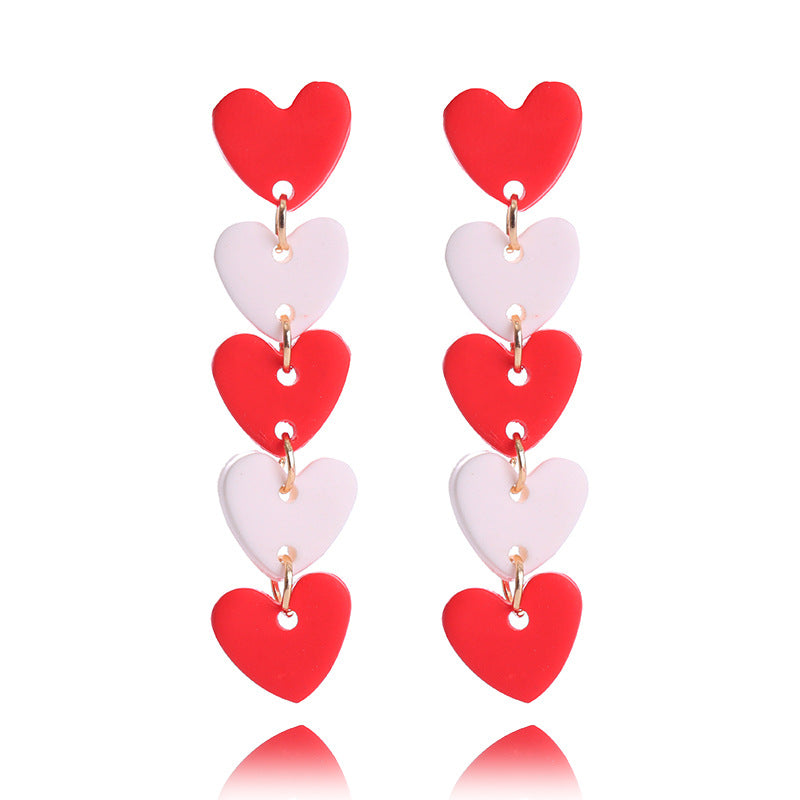 Wholesale Valentine's Day Supply Soft Pottery  Love Earrings