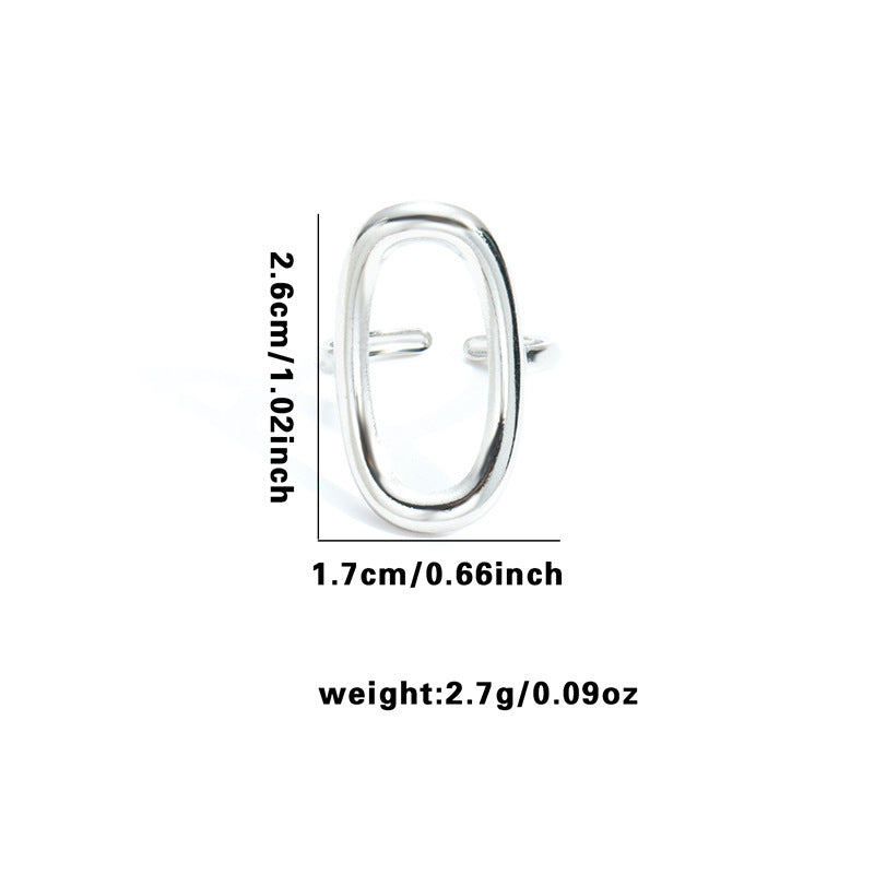 Wholesale Geometric Snake Line Retro Titanium Steel Ring,  Jewelry Accessory for Women