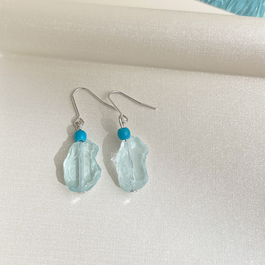 Wholesale  Crystal Blue Earring