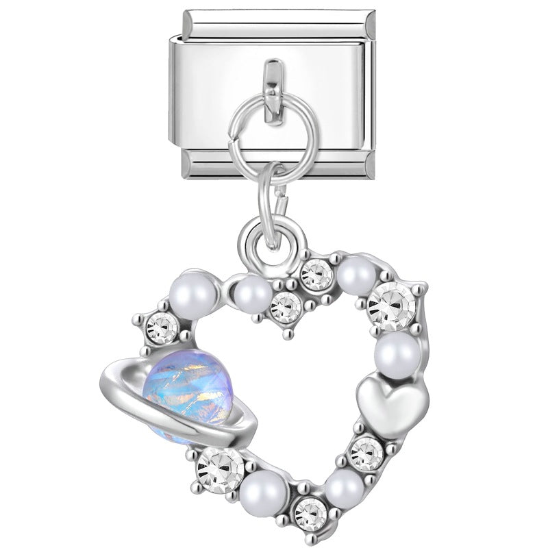 Wholesale 9mm Italian Charm Starter Bracelets DIY Pendant Stainless Steel Composable Bracelet