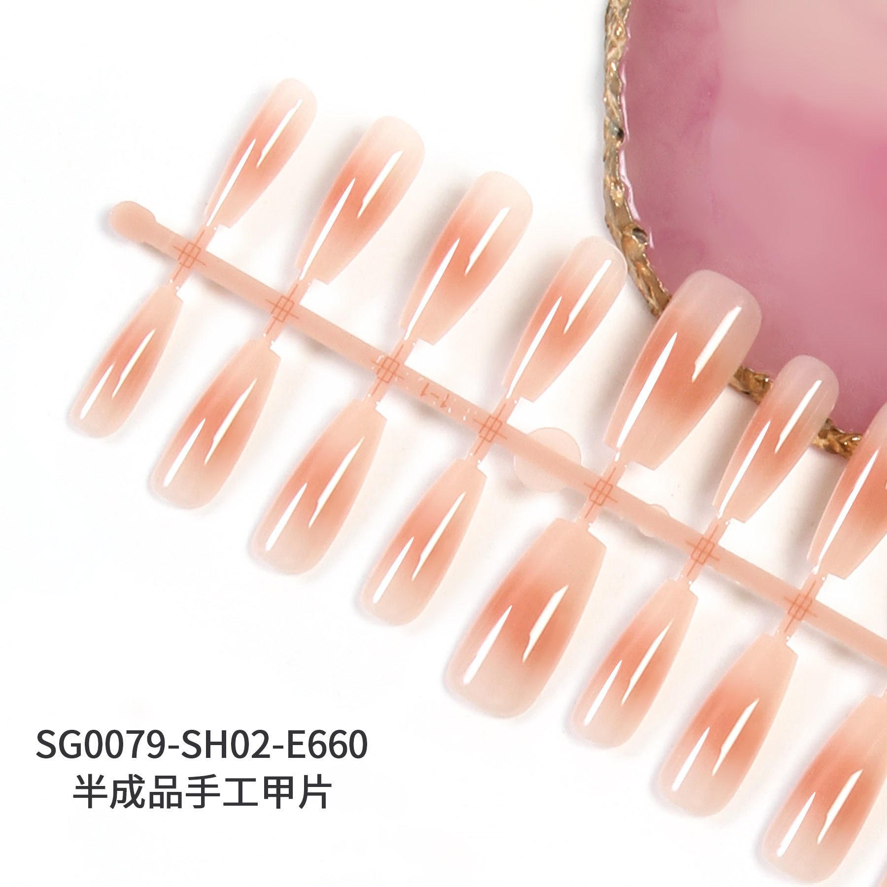 Wholesale of 5PCS Handmade Press on Nails Kits Prefabricated Nail Plates Semi-finished DIY Handmade Nail Plates ACC-NS-XKQ005