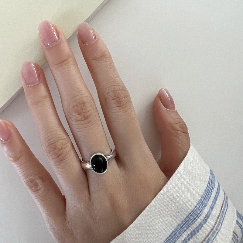 Wholesale Plain Circle Cream Flower Ring Retro Open Adjustable Ring ACC-RS-YaoFeng013