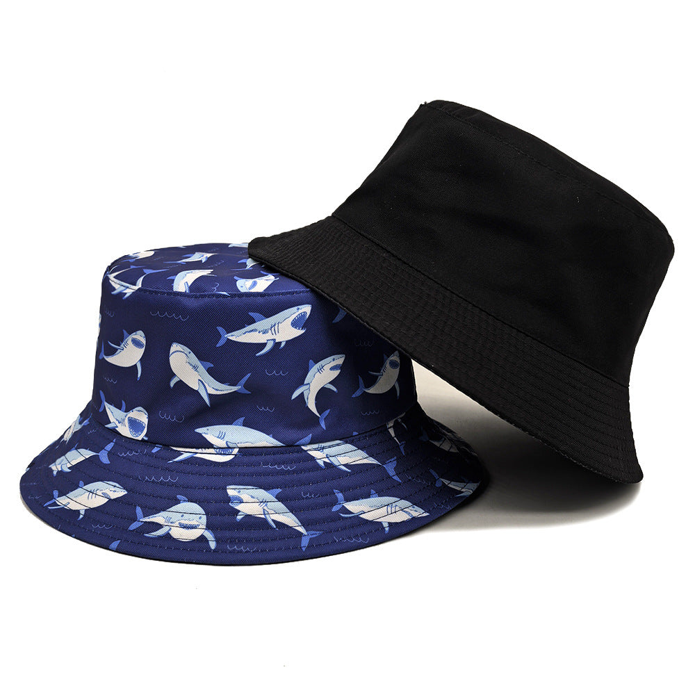 Wholesale  Undersea Animal Shark Pattern Printed Fisherman Hat