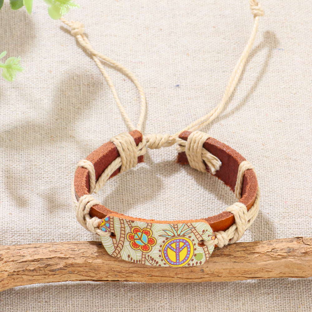 Wholesale Vintage  genuine leather bracelet