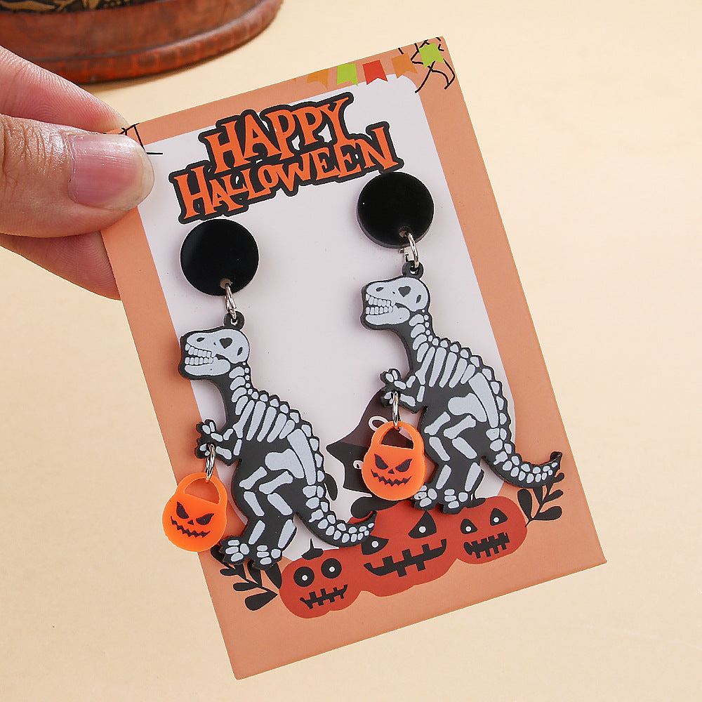 Wholesale  Halloween Acrylic Paint Earrings