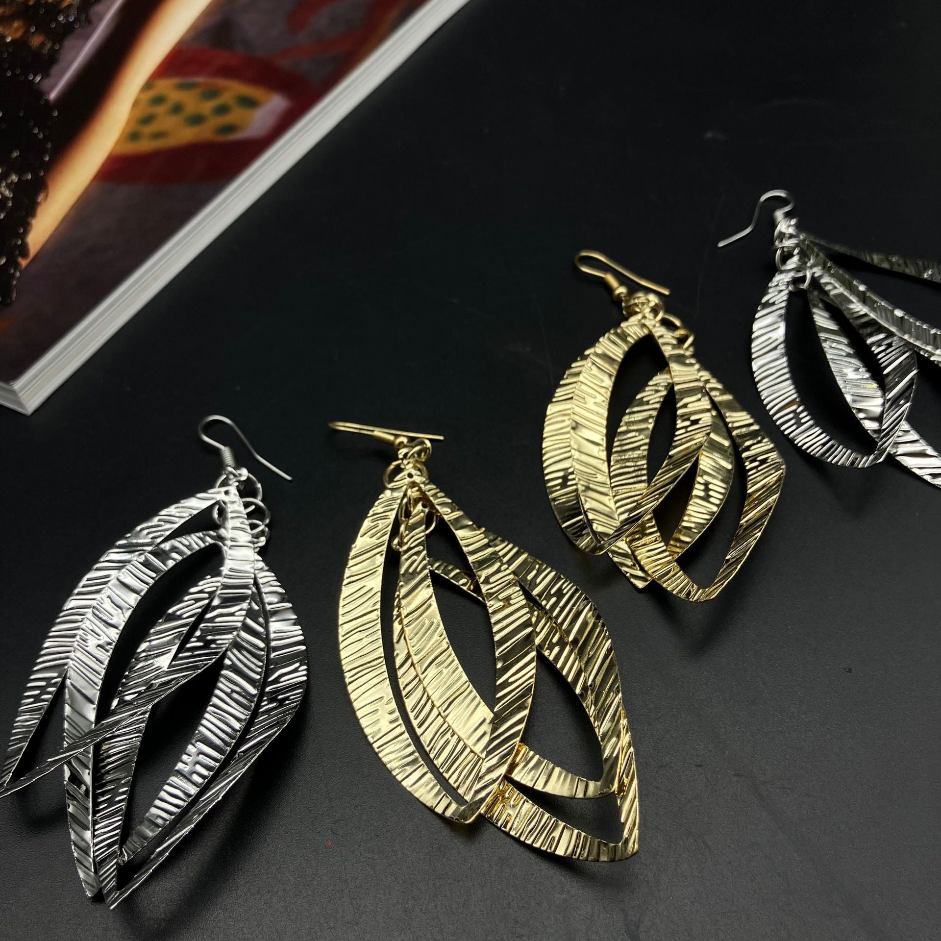 Wholesale Metal Electroplated Earrings Statemente Earrings ACC-ES-FX071