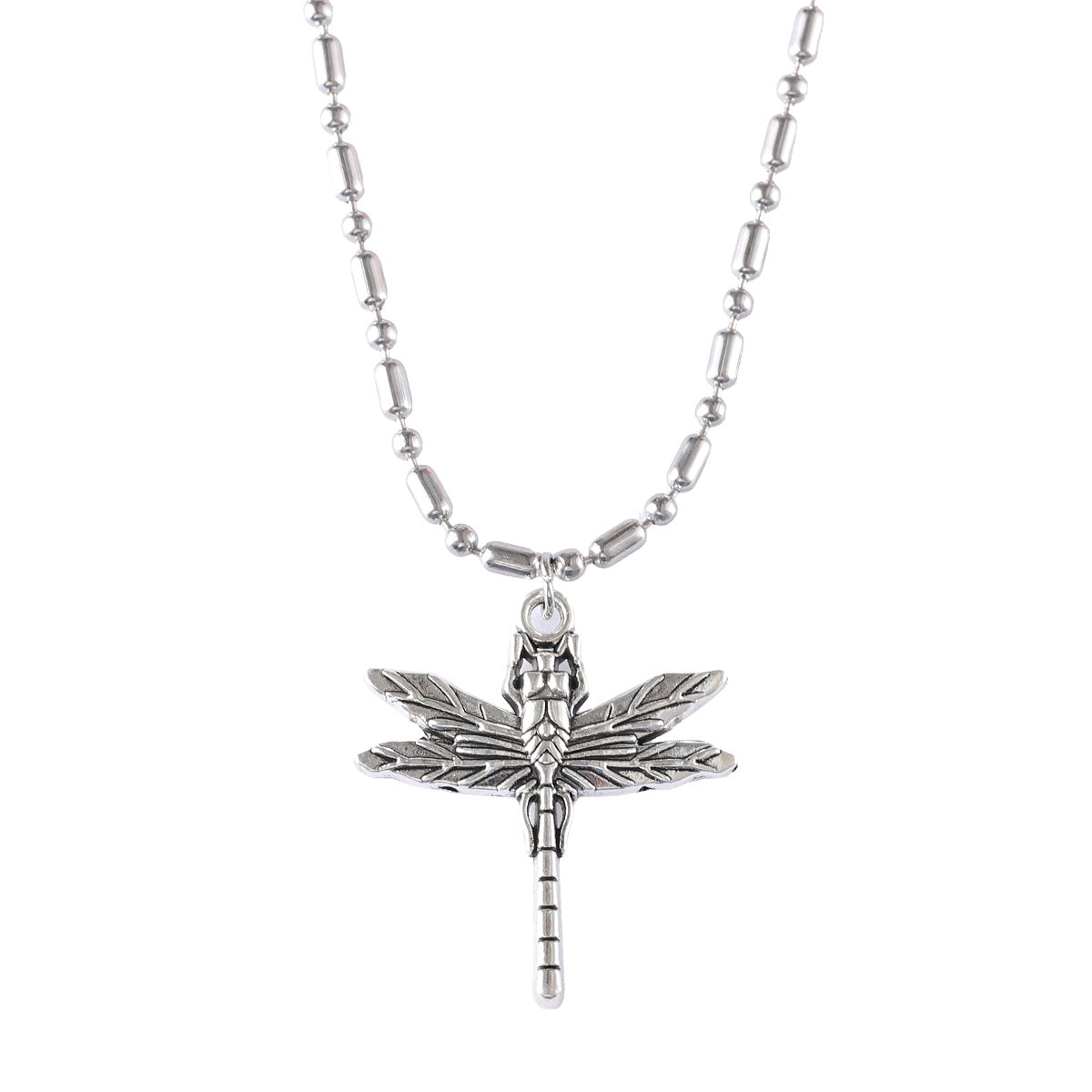 Wholesale Zinc Alloy Electroplated Dragonfly Necklace Retro Punk Style Fashion Accessory