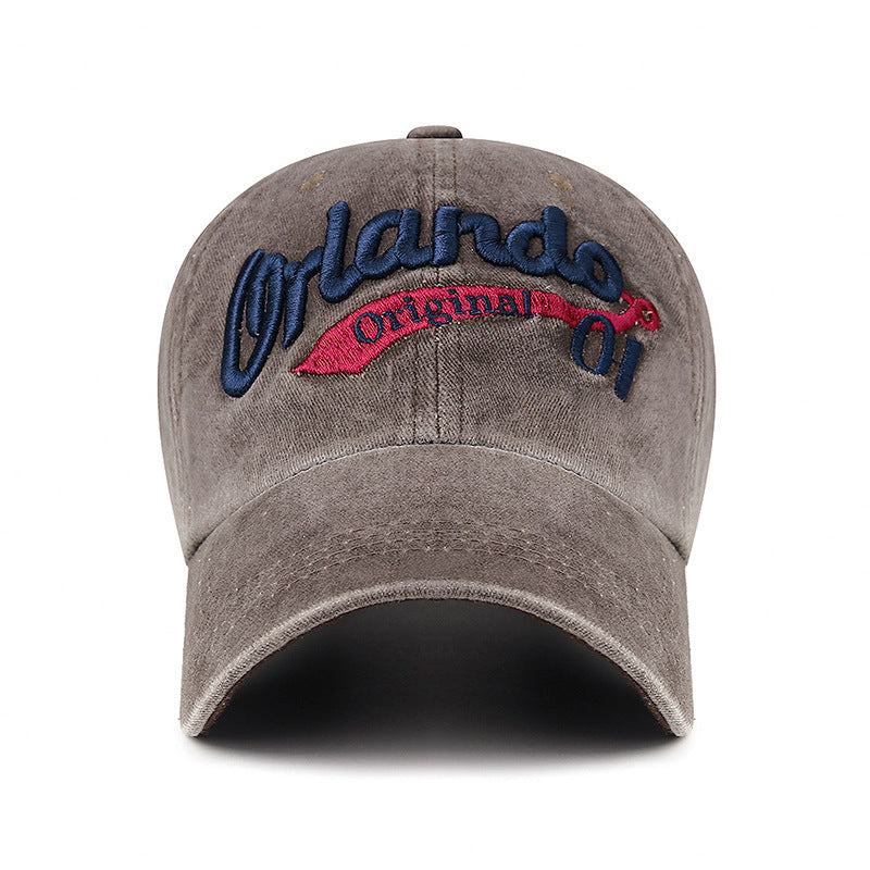 Wholesale Letter Embroidered Vintage Washed Baseball Cap Hat ACC-HT-ChenGuan007