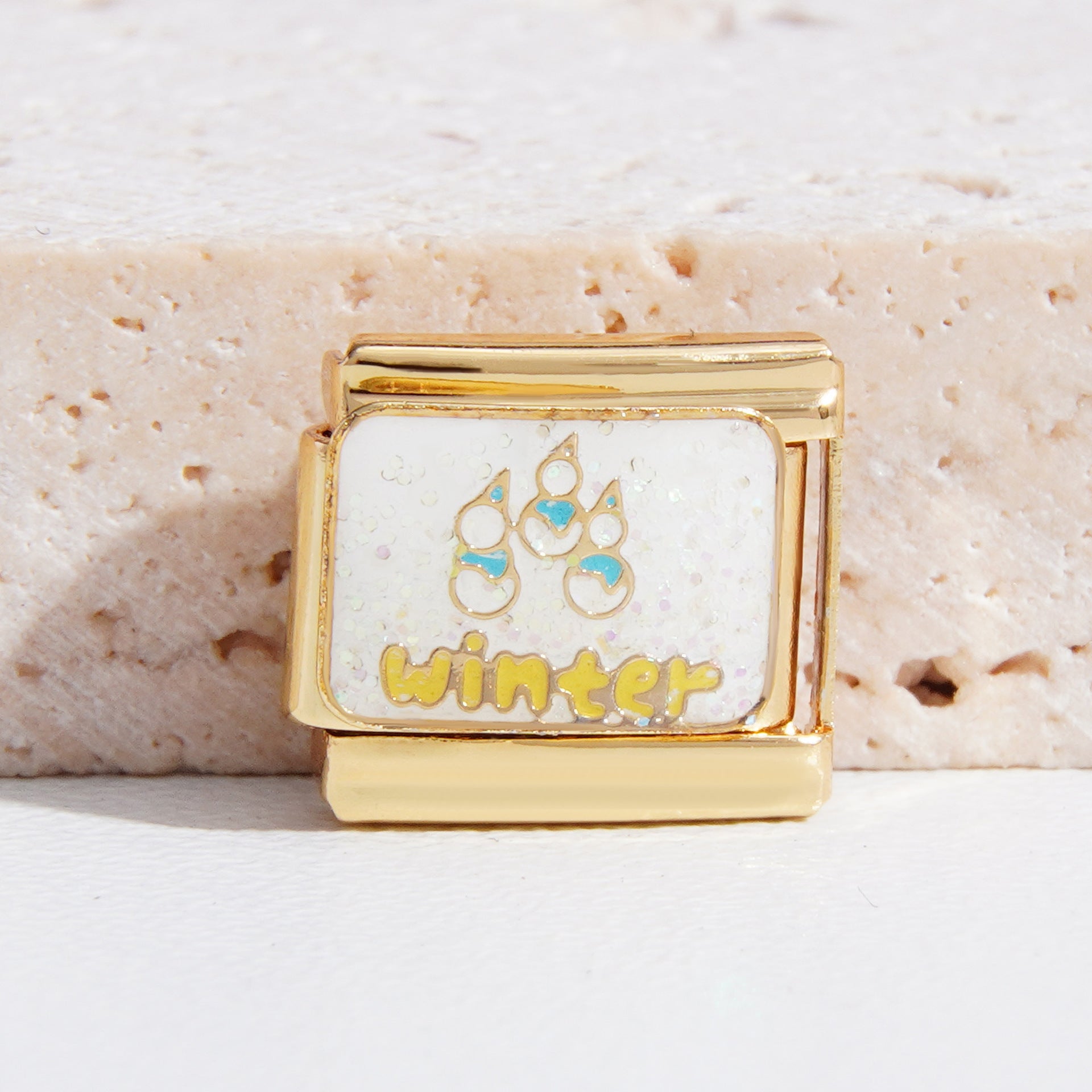 Wholesale Italian Charm Bracelet 9mm DIY Splicing Christmas Gold Titanium Steel Composable Bracelet