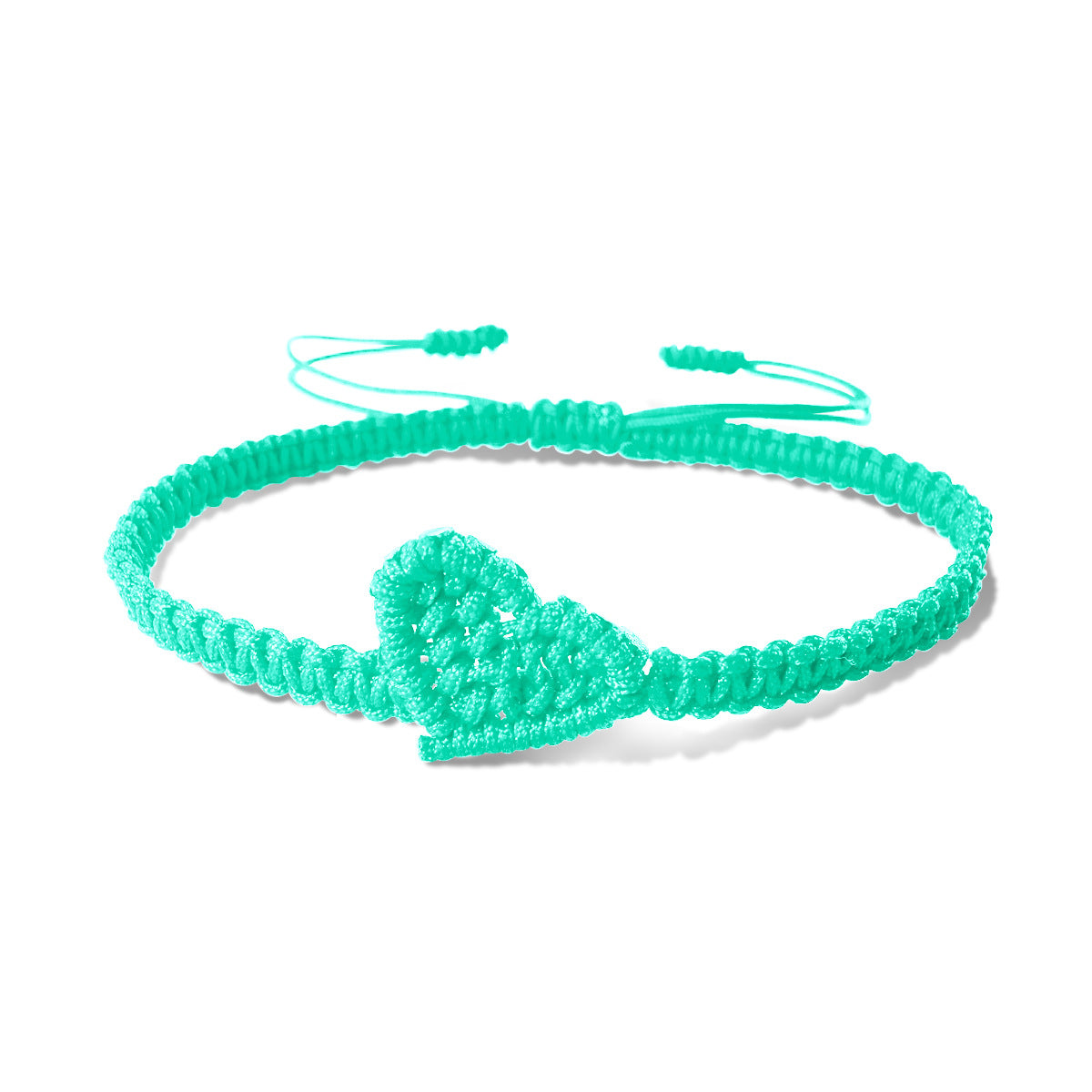 Wholesale Black Rope Handmade Woven Couple Bracelet Love Heart Design Jewelry Accessory For Valentine S Or Friendship Gift