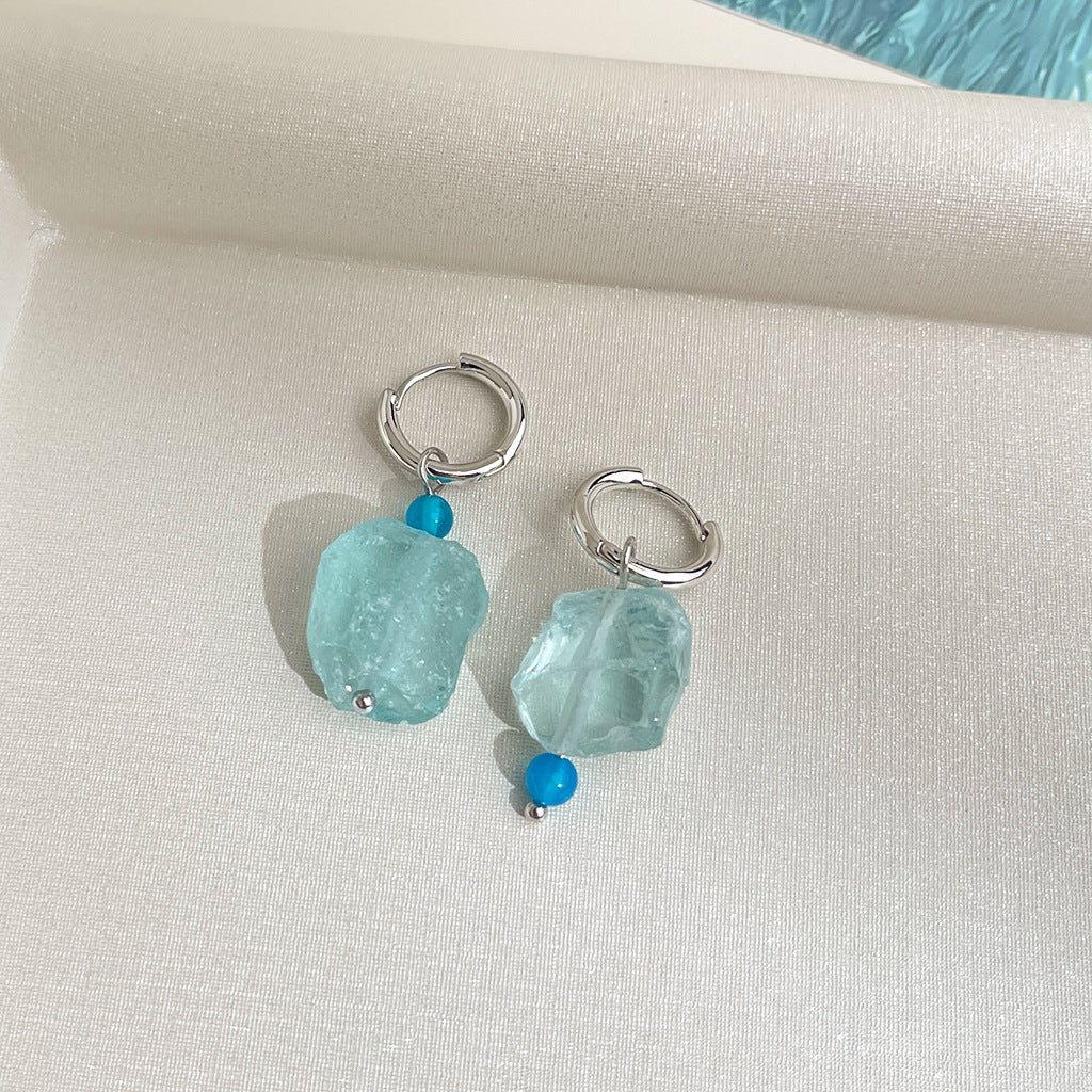 Wholesale  Crystal Blue Earring