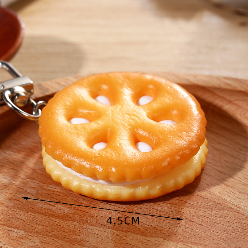 Wholesale Keychain accessories food ornaments keychains