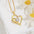 Wholesale Heart-to-Heart Pendant Women's Diamond-encrusted Double Love Necklace