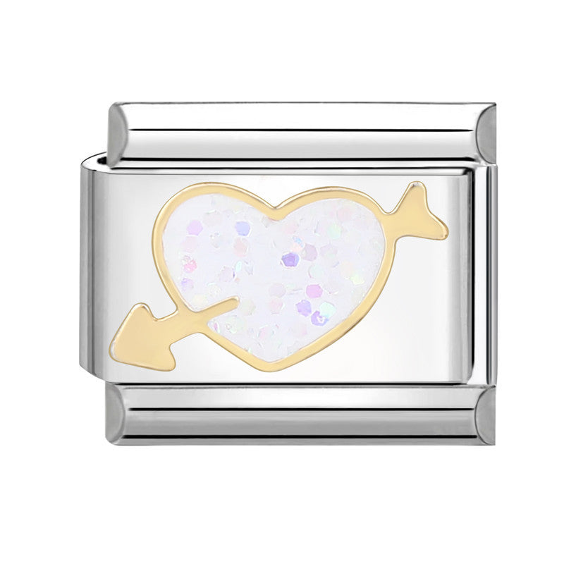 Wholesale Italian Charm Bracelet 9mm DIY Splicing Pink Green Series Titanium Steel Composable Bracelet