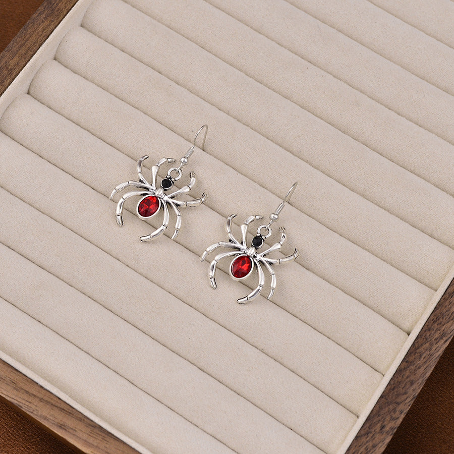 Wholesale Red Gothic  Earrings And Necklace Set Jewelry Accessory Gift For Boutique Resale