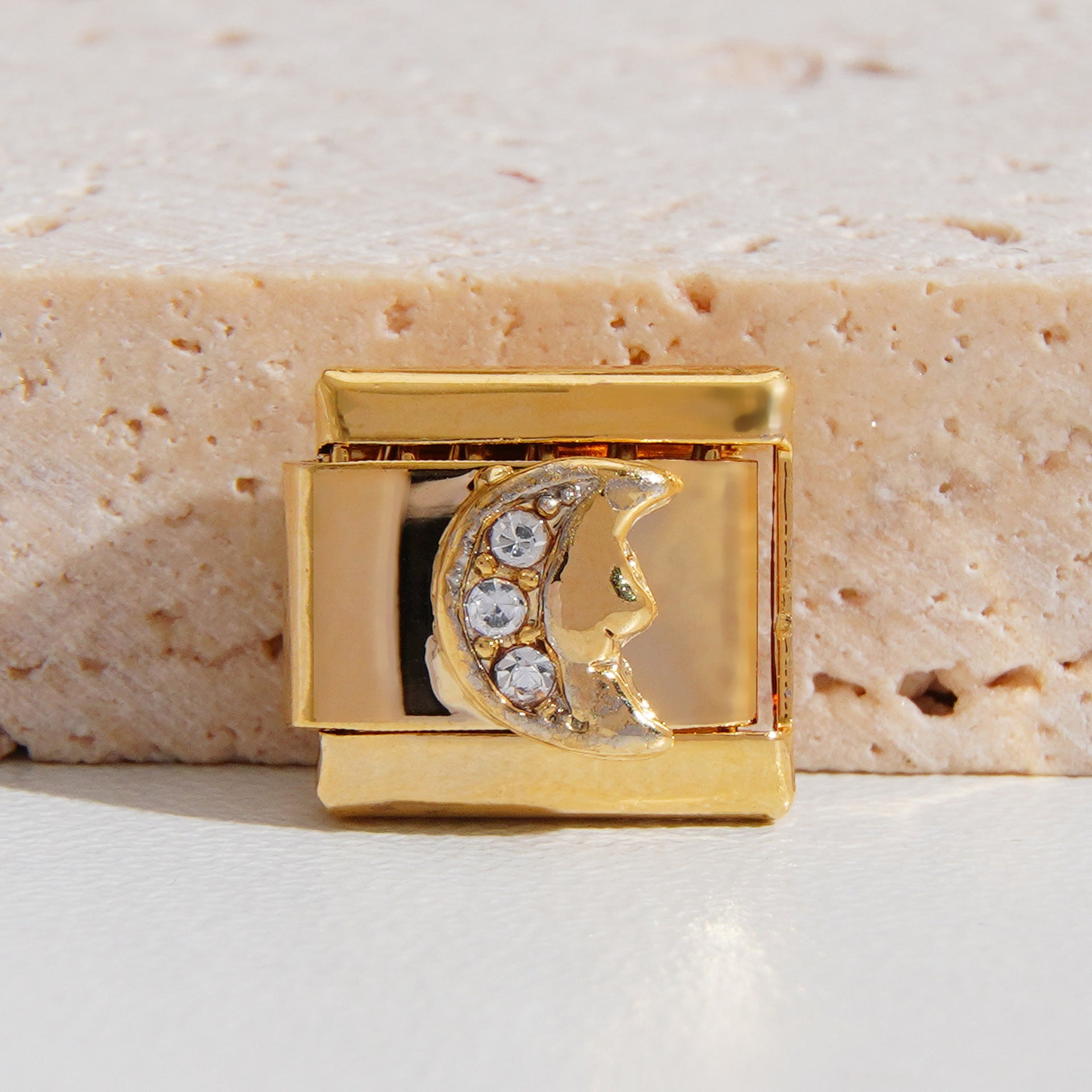 Wholesale  9mm Italian Charm Starter Bracelets DIY square Single Section Creative Stainless Steel Composable Bracelet