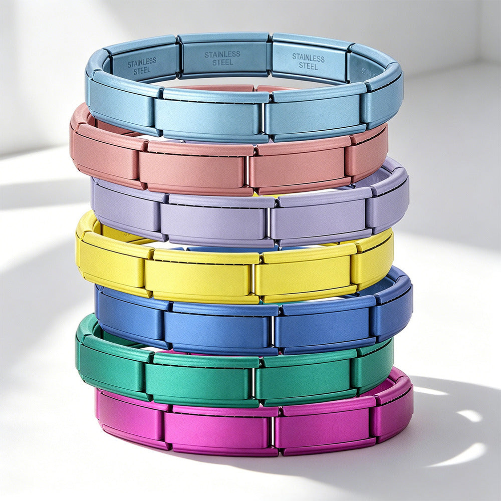 Wholesale Italian Modular Bracelet Base Chain Stainless Steel DIY Watchband Beading Craft Supply
