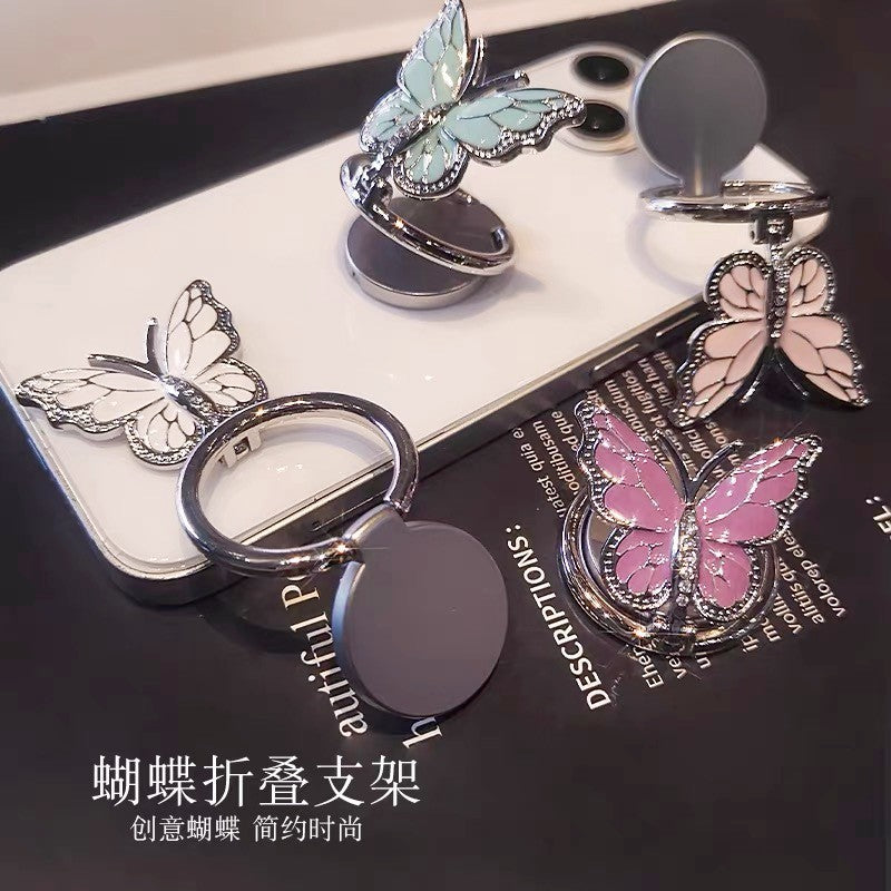 Wholesale Metal Butterfly Ring Buckle phone stand