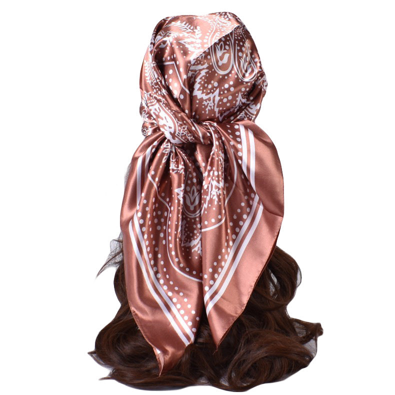 Wholesale Retro Paisley Pattern Printed 90 Square Silk Scarf