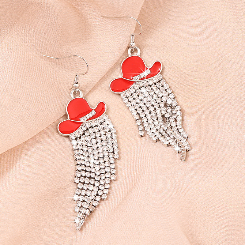 Wholesale Diamond Boot Earrings