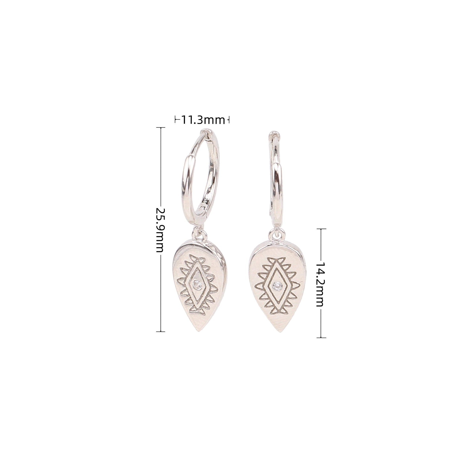 Wholesale  s925 sterling silver retro totem  earrings