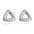 Boucle d'oreilles en acier inoxydable Triangle doré 18k
