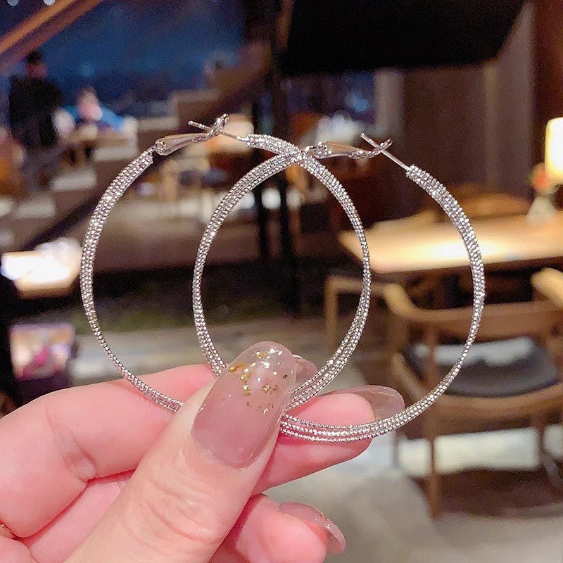 Wholesale S925 Exaggerated Cold Style Large Hoop Earrings ACC-ES-KaiKang004