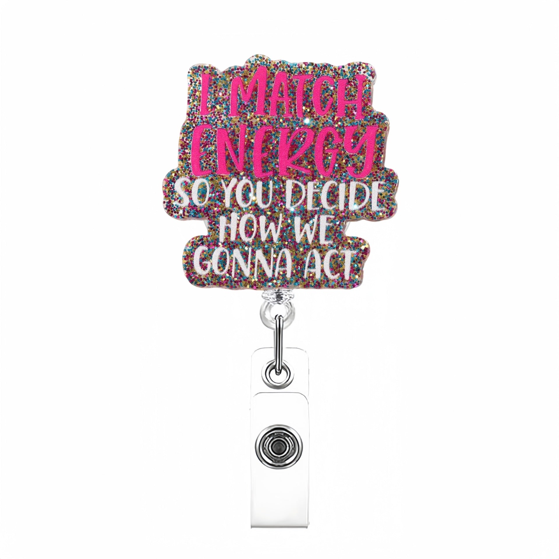 Wholesale  Cartoon Creative DIY English Words Badge Reels,