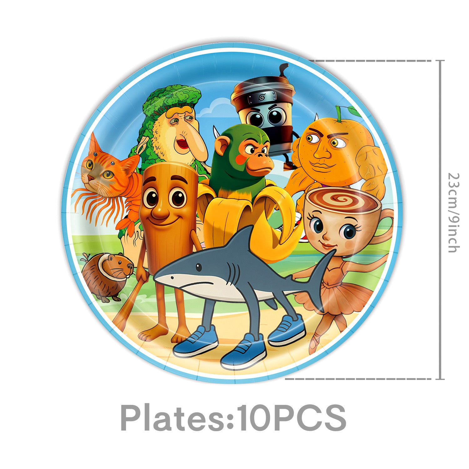 Wholesale Themed birthday party disposable tableware