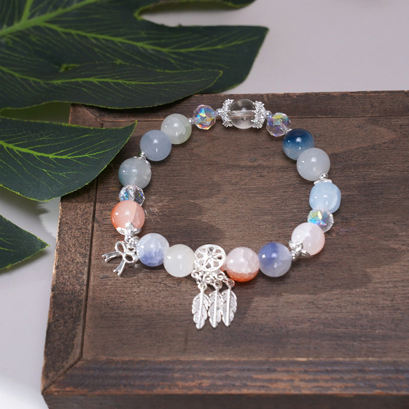 Wholesale Handmade Glass Beaded Butterfly Dreamcatcher Bracelet for Women Travel Souvenir Gift Fashion Jewelry Accessory