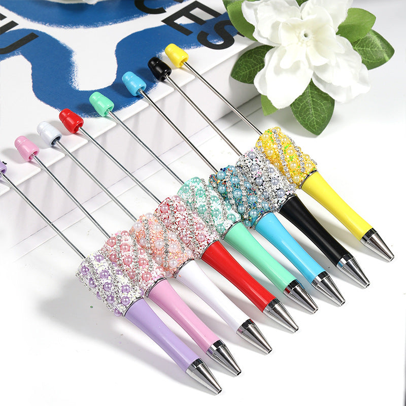 Wholesale 5pcs Beadable Pens Snowflake Pearl DIY Fancy Beaded Pens ACC-PN-BLG006