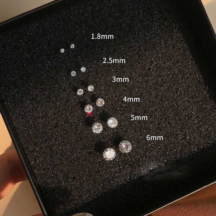 Wholesale Chic Copper Electroplated Sparkling Earrings Fashion Jewelry Accessory for Women