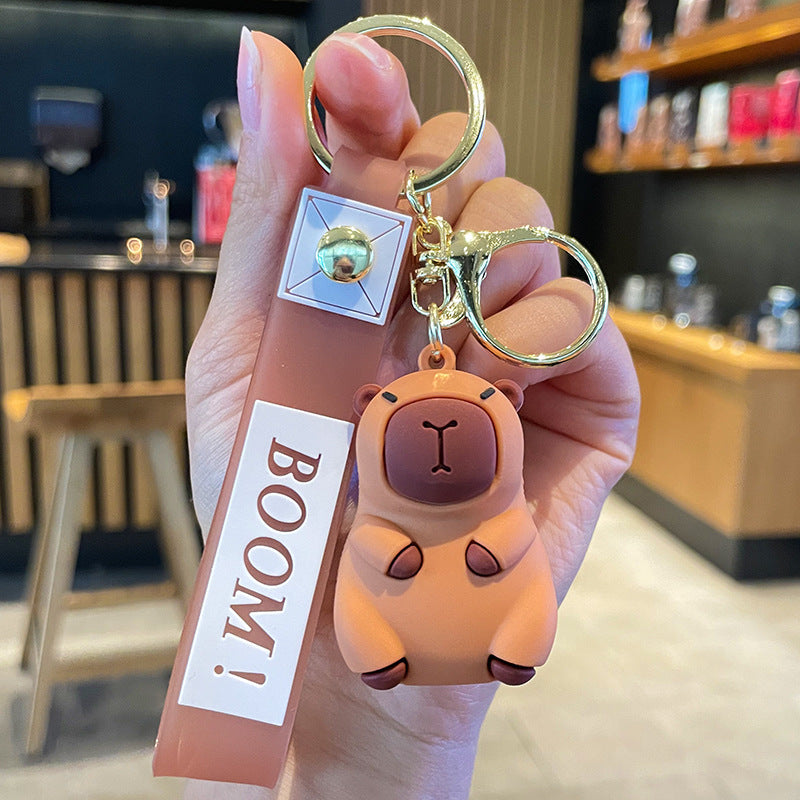 Wholesale Cute Little Pufferfish Bag Silicone Keychains Creative Keychain ACC-KC-SJ015