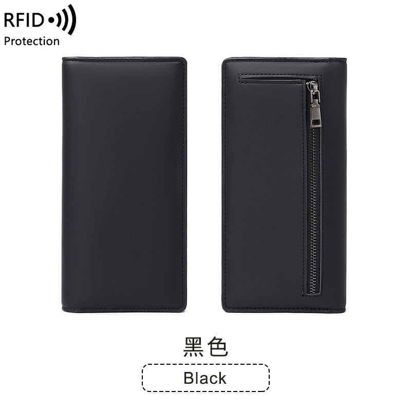 Wholesale solid color long wallet