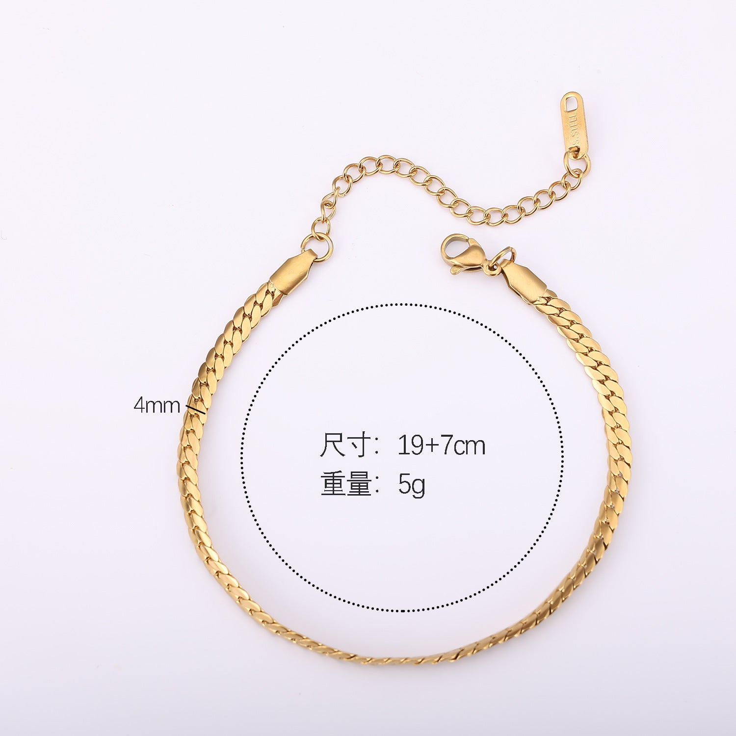 Wholesale Light Luxury Stainless Steel Cuban Chain