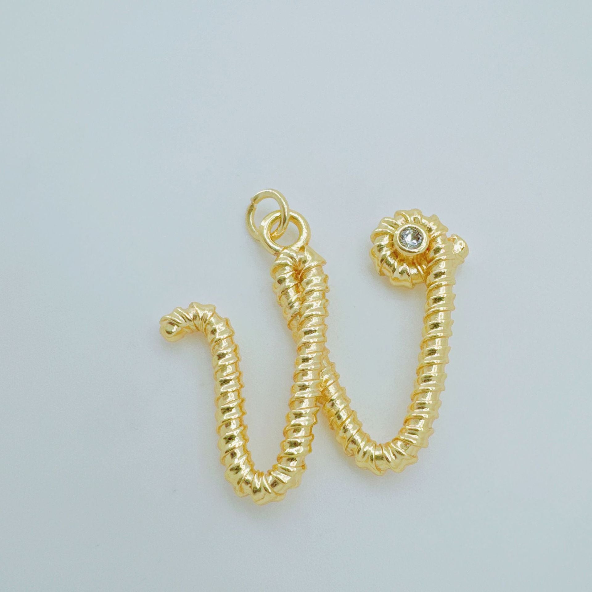 Wholesale Gold Plated Copper 26 Letter Alphabet Pendant,  Trendy Hip-Hop Jewelry Accessory for Everyday Gift