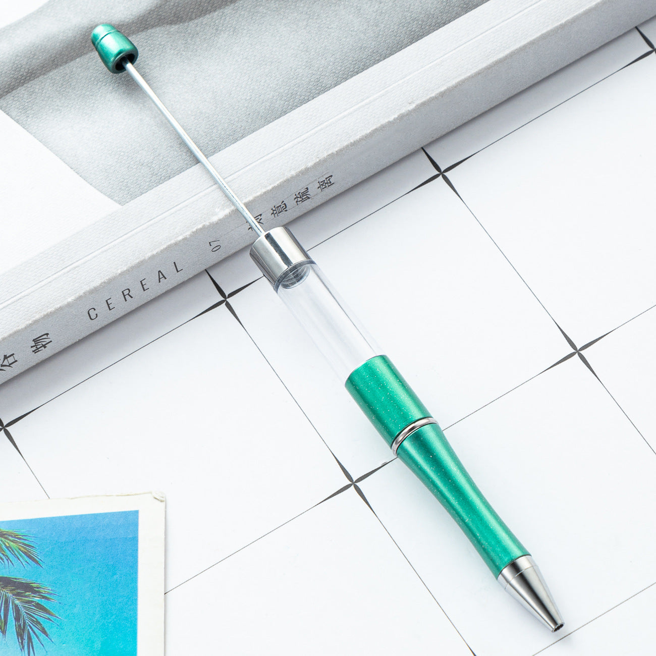 Wholesale Beadable Pens Plastic Empty Tube Bead Pen DIY Pen DIY Beadable ACC-PN-HuaH047