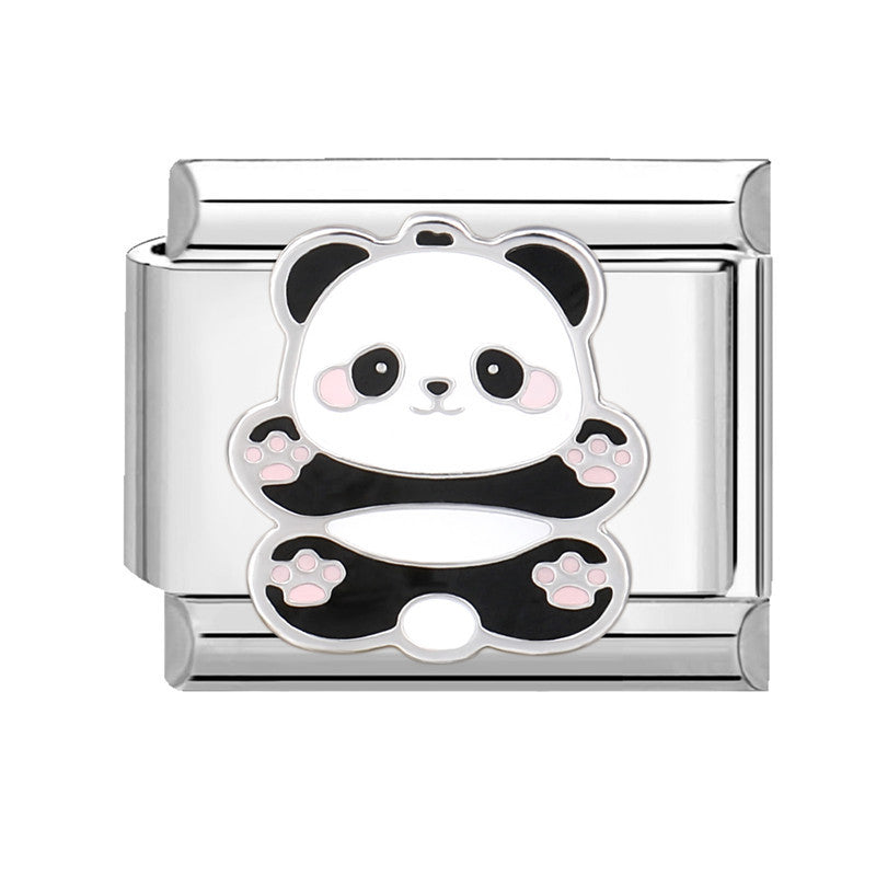 Wholesale Italian Charm Bracelet 9mm DIY Splicing Creative Pattern Titanium Steel  Composable Bracelet