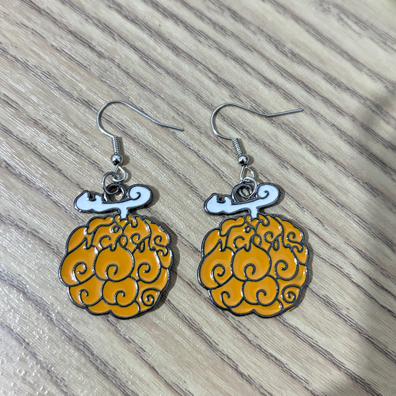 Wholesale Retro Strawberry Cherry Pineapple Cute Earrings Creative Earrings ACC-ES-Shiy002