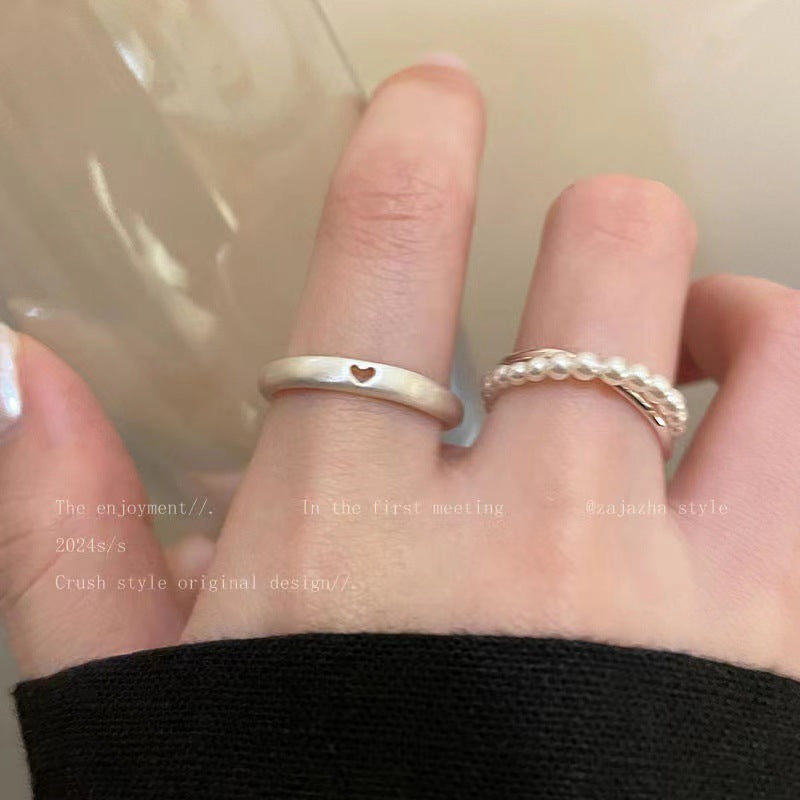 Wholesale silver Love Silk Rings Open Ring