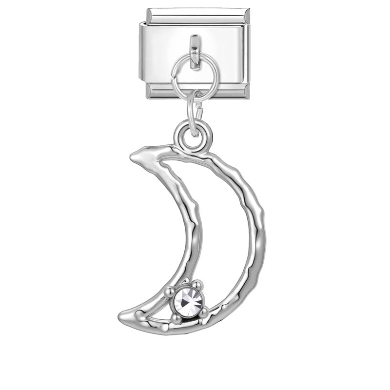 Wholesale Italian Charm Bracelet 9mm DIY Splicing Creative Pendant Stainless Steel Composable Bracelet