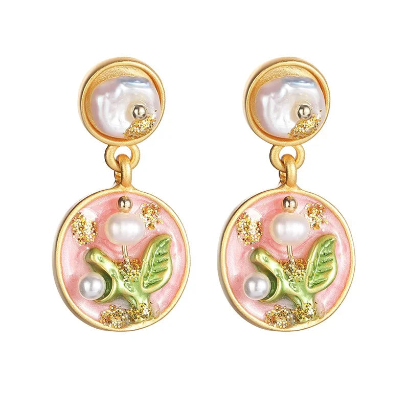 Wholesale Retro Natural Pearl Earrings